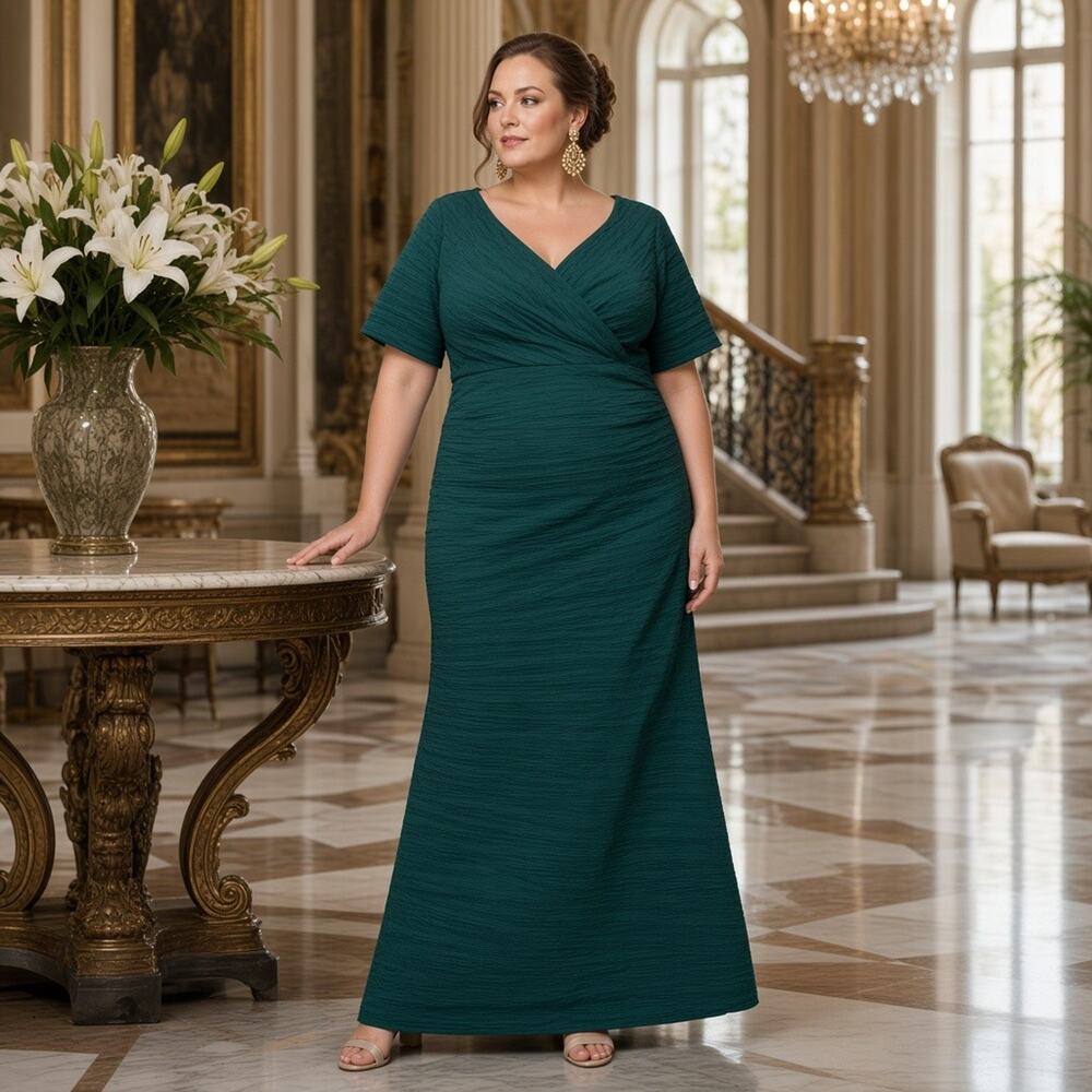 Alex Evenings Style 8466711 – Size 22W – NWT – Emerald Green